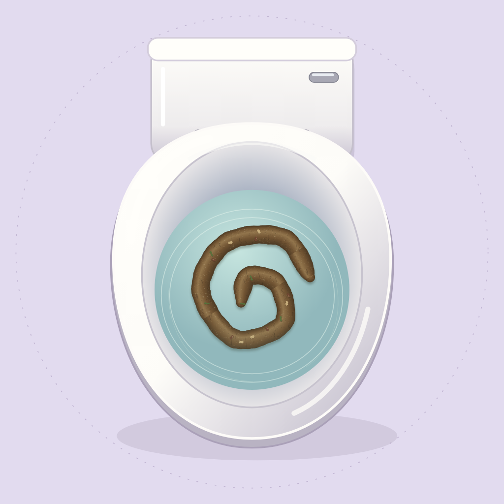 A brown coiled donair-inspired result in the Poop Maker avatar maker